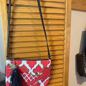 Brighton Red and Black Crossbody Bag